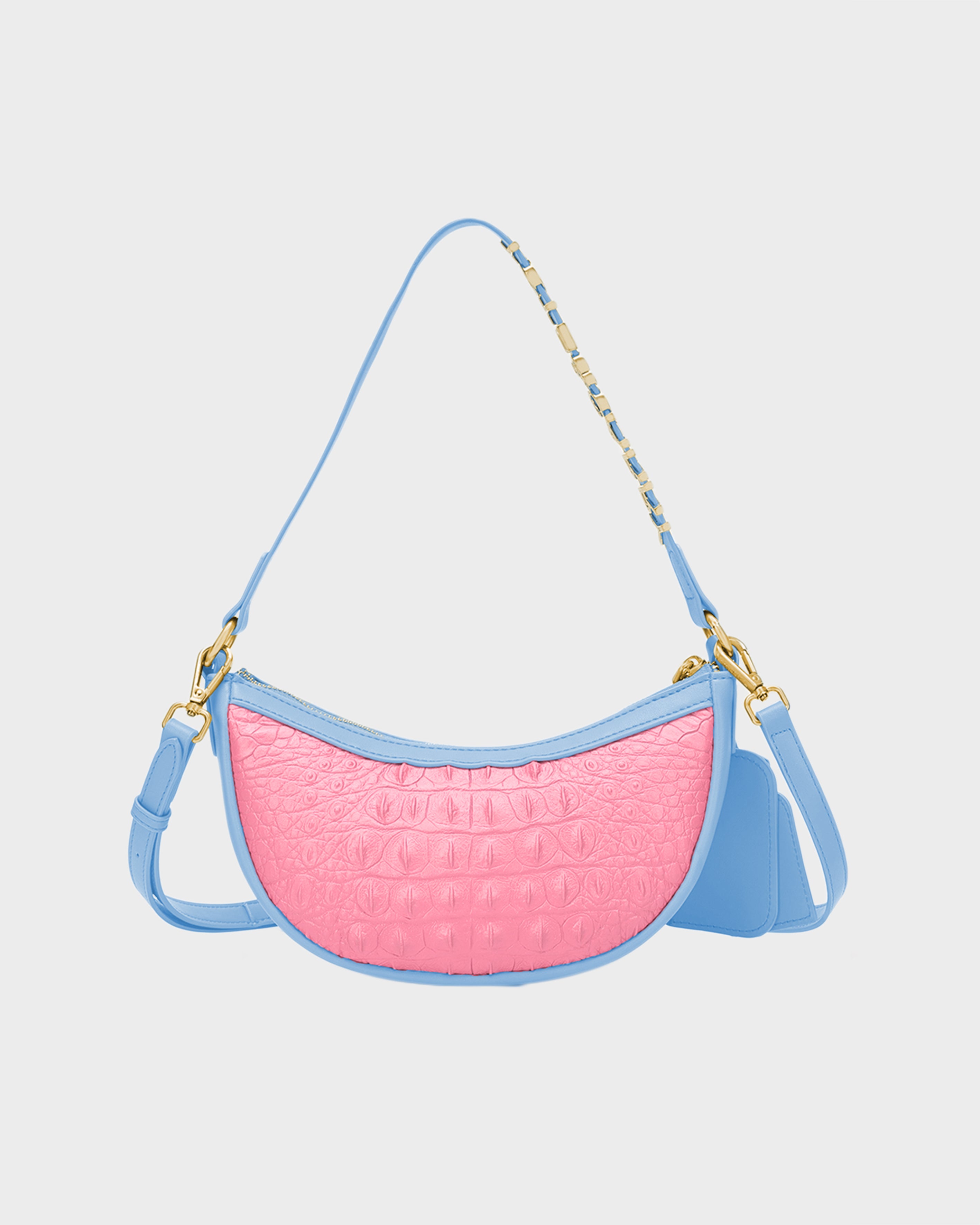 Stylish Cutie Shoulder Purse for Women - Trendy Blue & Pink Crossbody Bag | Perfect for Shopping, Travel & Everyday Use
