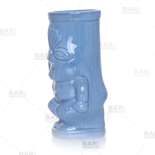 BarConic® 12 oz Tiki Glasses - Tropical Themed Cocktail Cups for Margaritas, Pina Coladas & Summer Drinks - Perfect for Luau Parties, Beach Bars & Backyard BBQs