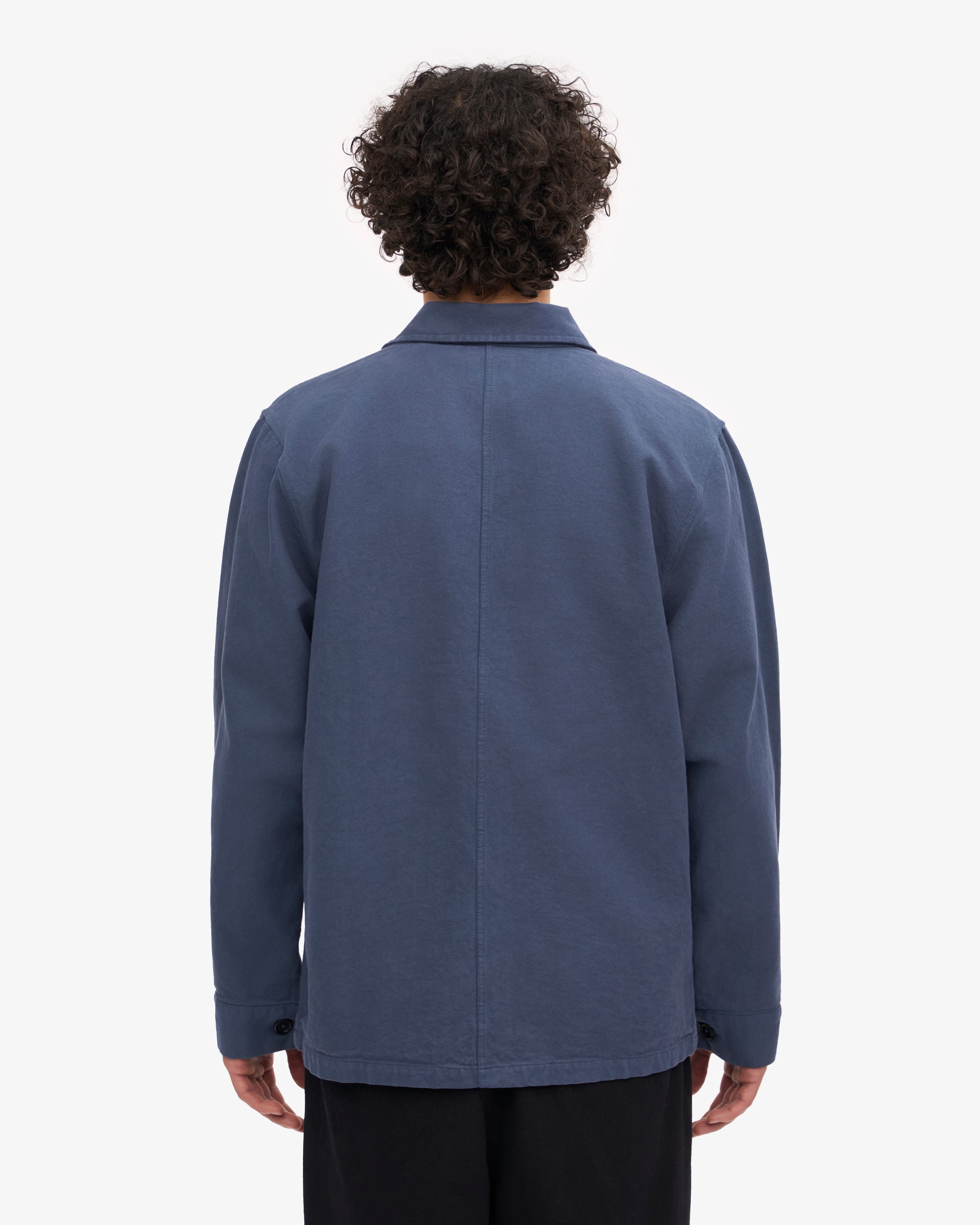 Premium Organic Cotton Workwear Jacket for Men & Women - Eco-Friendly Petrol Blue - Ideal for Outdoor Work, Hiking & Casual Wear