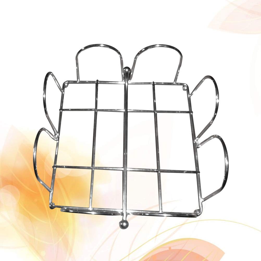 Iron Paper Towel Holder & Napkin Dispenser - Durable Cut-Out Design for Kitchen, Restaurant & Bathroom Organization | Cabilock Tissue Stand for Home & Office Use