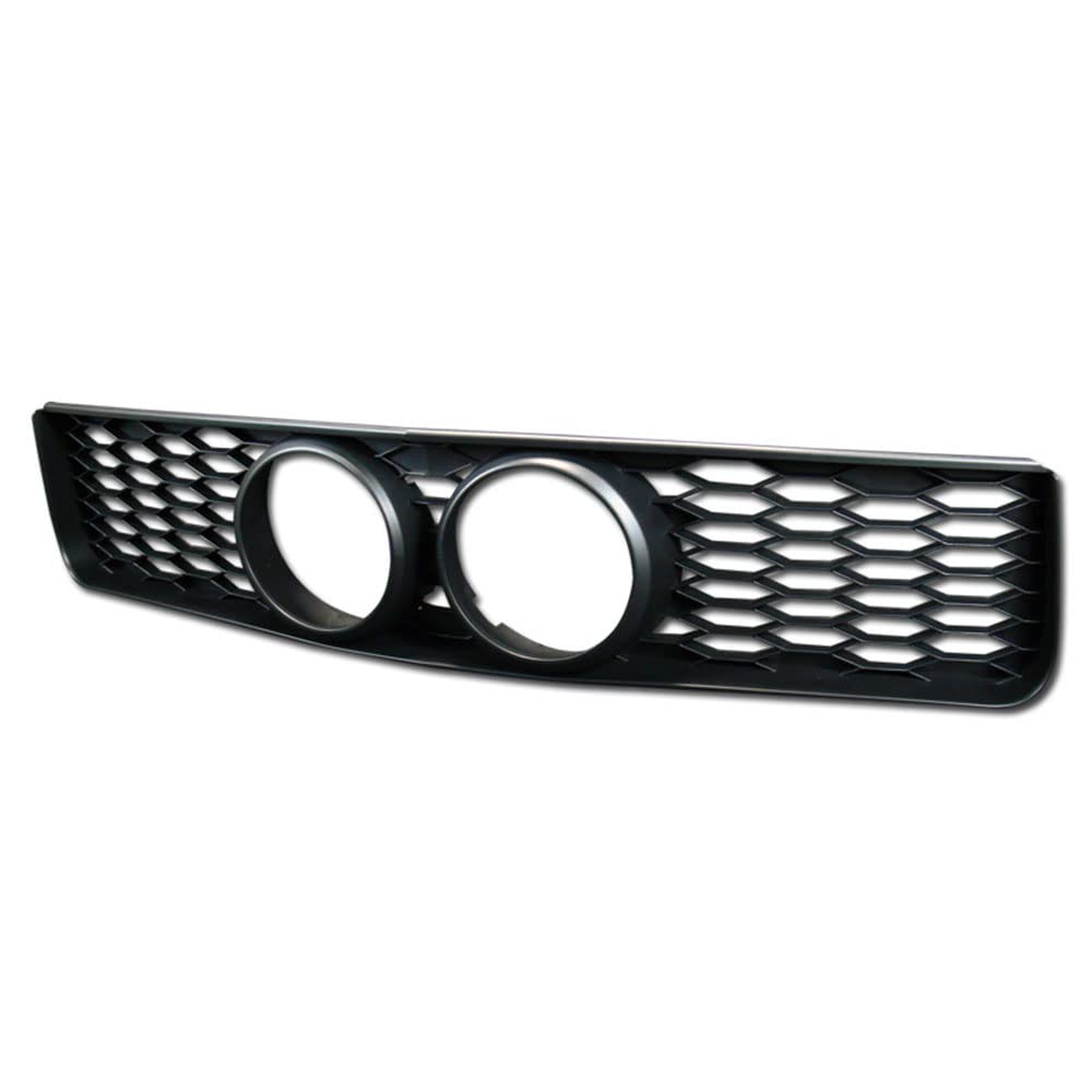 2005-2009 Ford Mustang GT Glossy Black Honeycomb Mesh Front Bumper Grille with Fog Light Holes | Replacement Grill Compatible with Mustang GT | Perfect for Car Upgrades & Customization