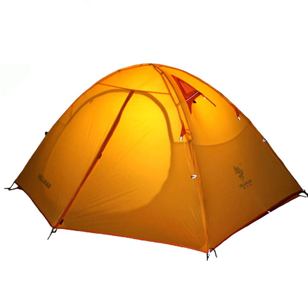Lightweight Yellow Backpacking Tent for Family Camping, Outdoor Sports & Beach Travel - Portable One-Size Tent for Hiking, Picnics & Summer Adventures