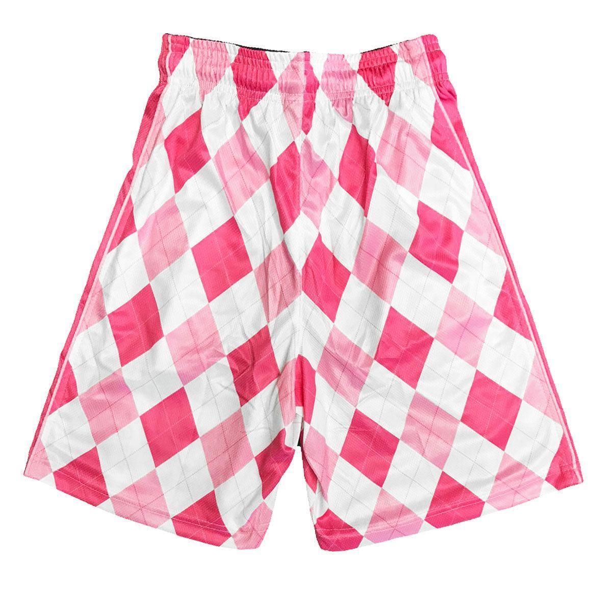 Men's Argyle Pink Attack Shorts - Stylish Casual & Golf Shorts for Comfortable Summer Wear
