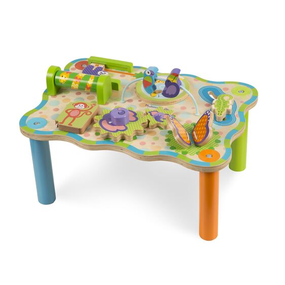 First Play Jungle Activity Table - Fun & Educational Toddler Play Table for Kids - Perfect for Indoor & Outdoor Playtime, Birthday Gifts & Preschool Learning