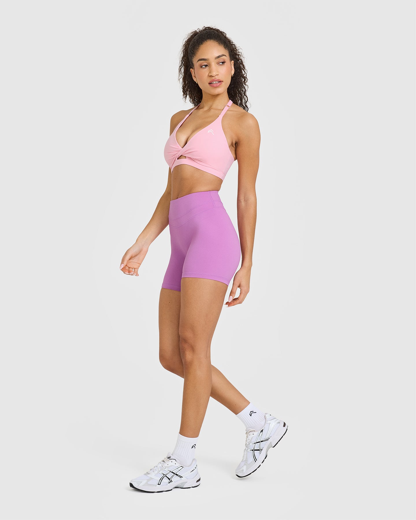 High Support Unified Twist Sports Bra for Women - Petal Pink | Yoga, Running, Gym & Workout Comfort