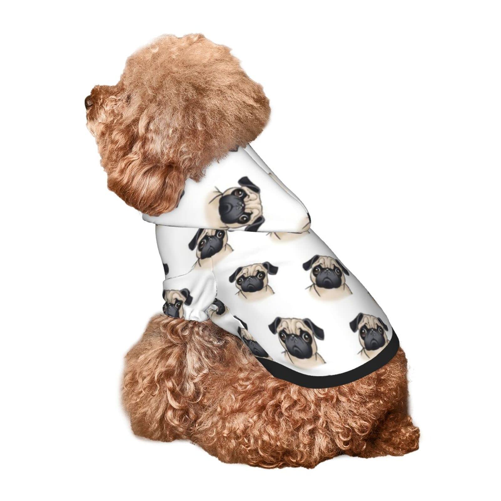 Pug Dog Hoodie - Cozy Winter Puppy Sweater with Hat & Pullover for Small Dogs | Perfect for Cold Weather Walks & Indoor Lounging