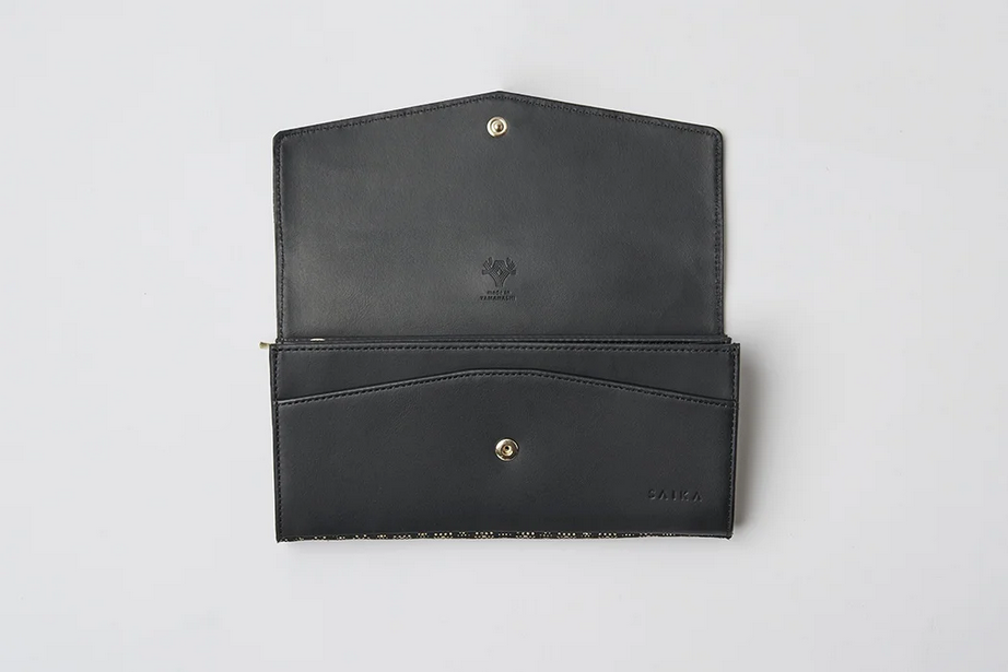 Premium Koshu Inden Japanese Deerskin Leather Long Wallet - Handcrafted in Japan - Genuine Leather Bifold Wallet for Men - Perfect for Business, Travel & Everyday Use