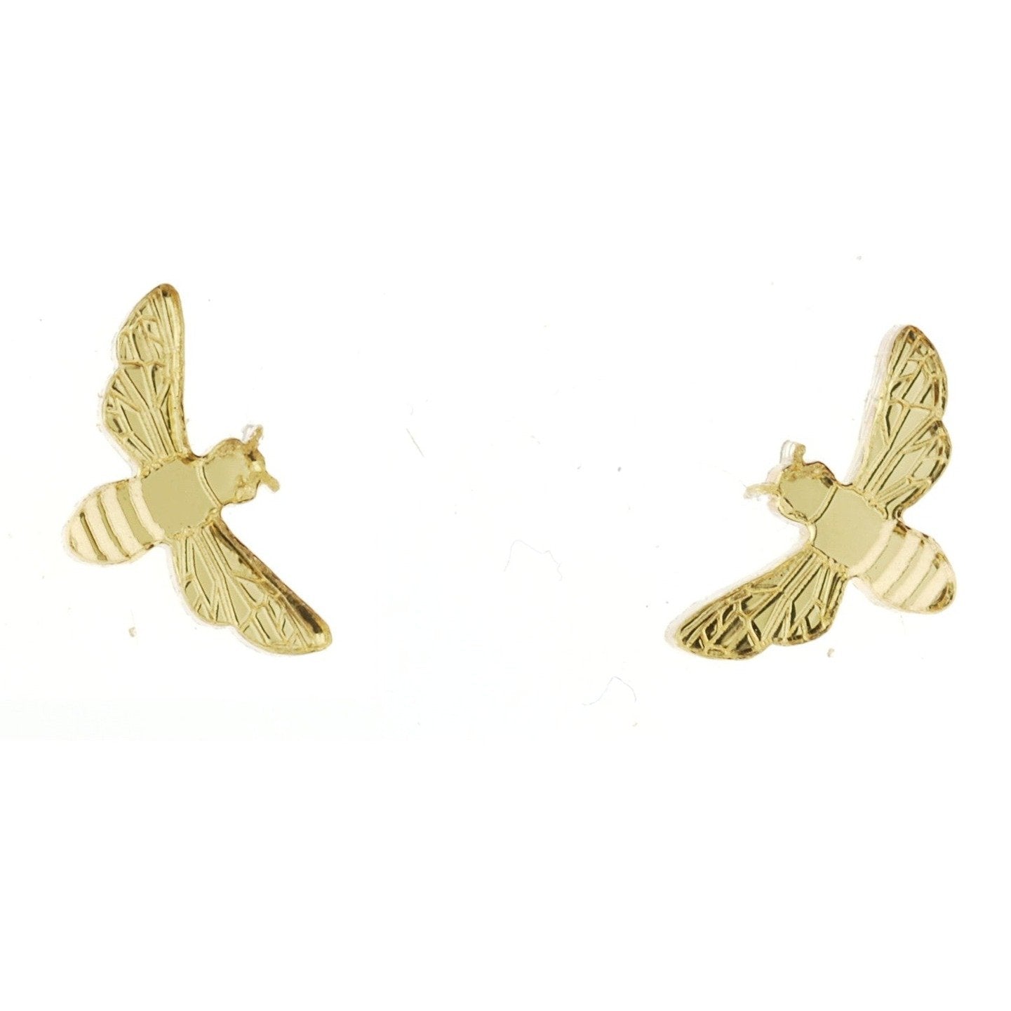 Elegant Bee Earrings in Mirror Gold - Perfect for Women's Jewelry, Gifts, and Everyday Wear | Fashion Accessories for Spring & Summer Outfits