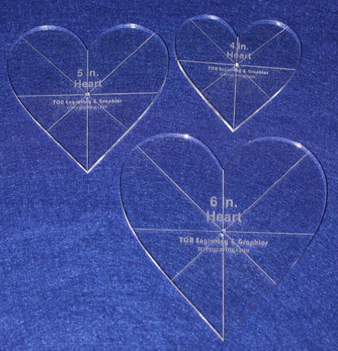 Precision Laser Cut 1/4 Inch Clear Acrylic Quilting Templates - 12 Piece Gift Set for Patchwork, Applique & DIY Sewing Projects - Perfect for Quilters, Crafters & Fabric Artists