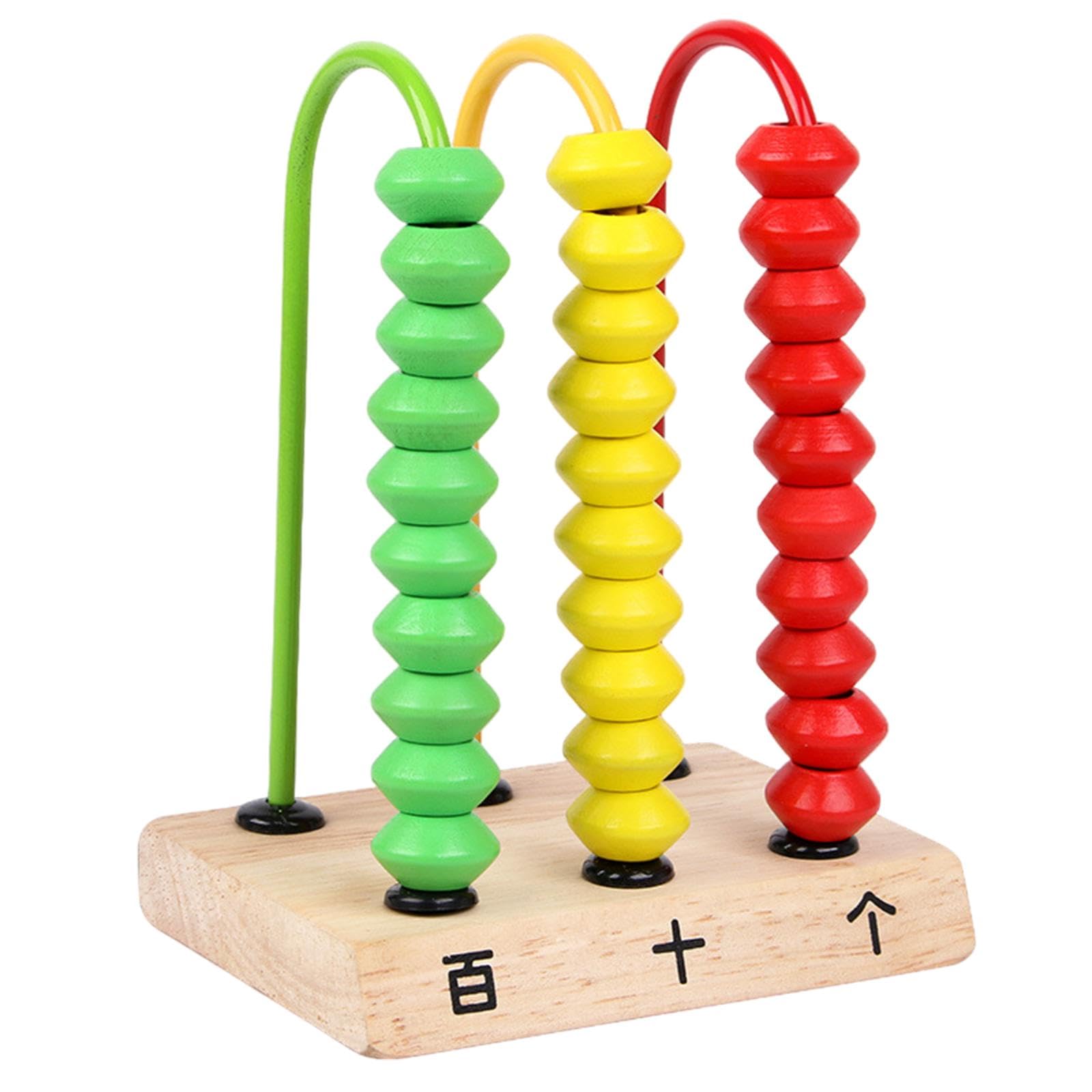 Luwecf Educational Abacus Toy for Kids - Wooden Counting Beads Math Learning Tool for Preschool & Kindergarten - Perfect for Homeschooling & Early Childhood Development