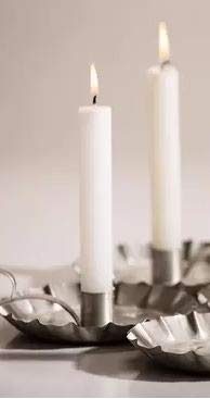 10 Inch Antique White Long-Burning No-Drip Candles - Set of 2 Handmade in USA - Perfect for Romantic Dinners, Wedding Decor & Home Aromatherapy