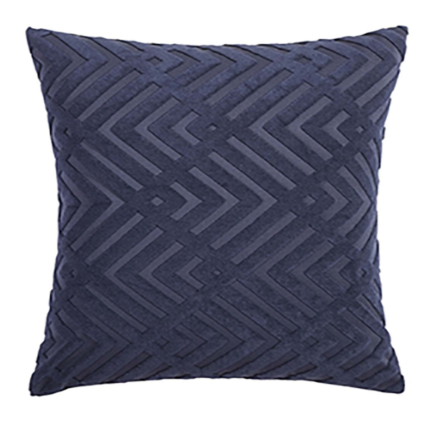 Premium Echo Navy European Pillowcase Set - Luxury 100% Cotton Bedding by Logan & Mason | Perfect for Master Bedrooms, Guest Rooms & Home Staging