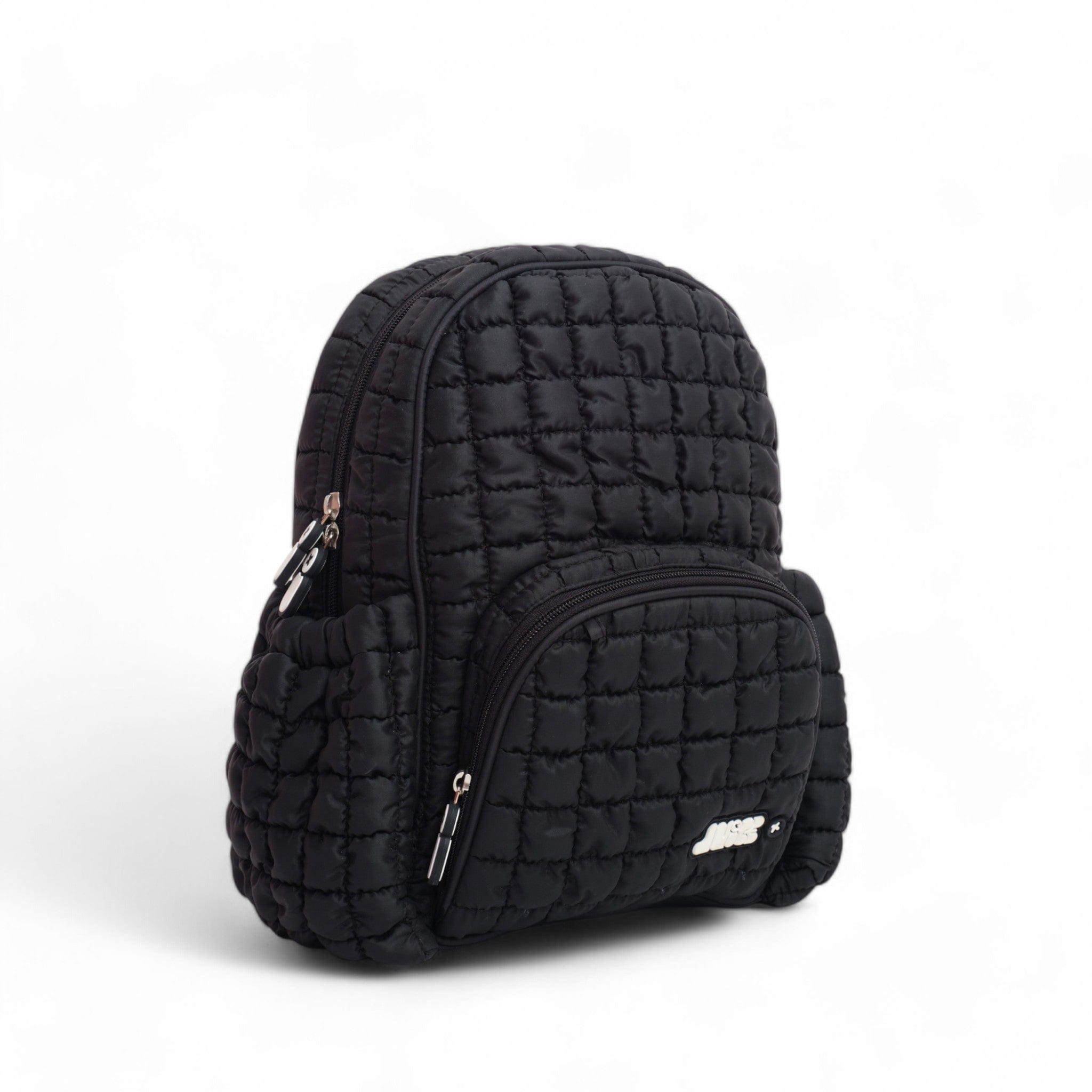 Boba Small Backpack for Women & Teens - Stylish Jet Black Mini Backpack for School, Travel & Everyday Use | Compact & Lightweight