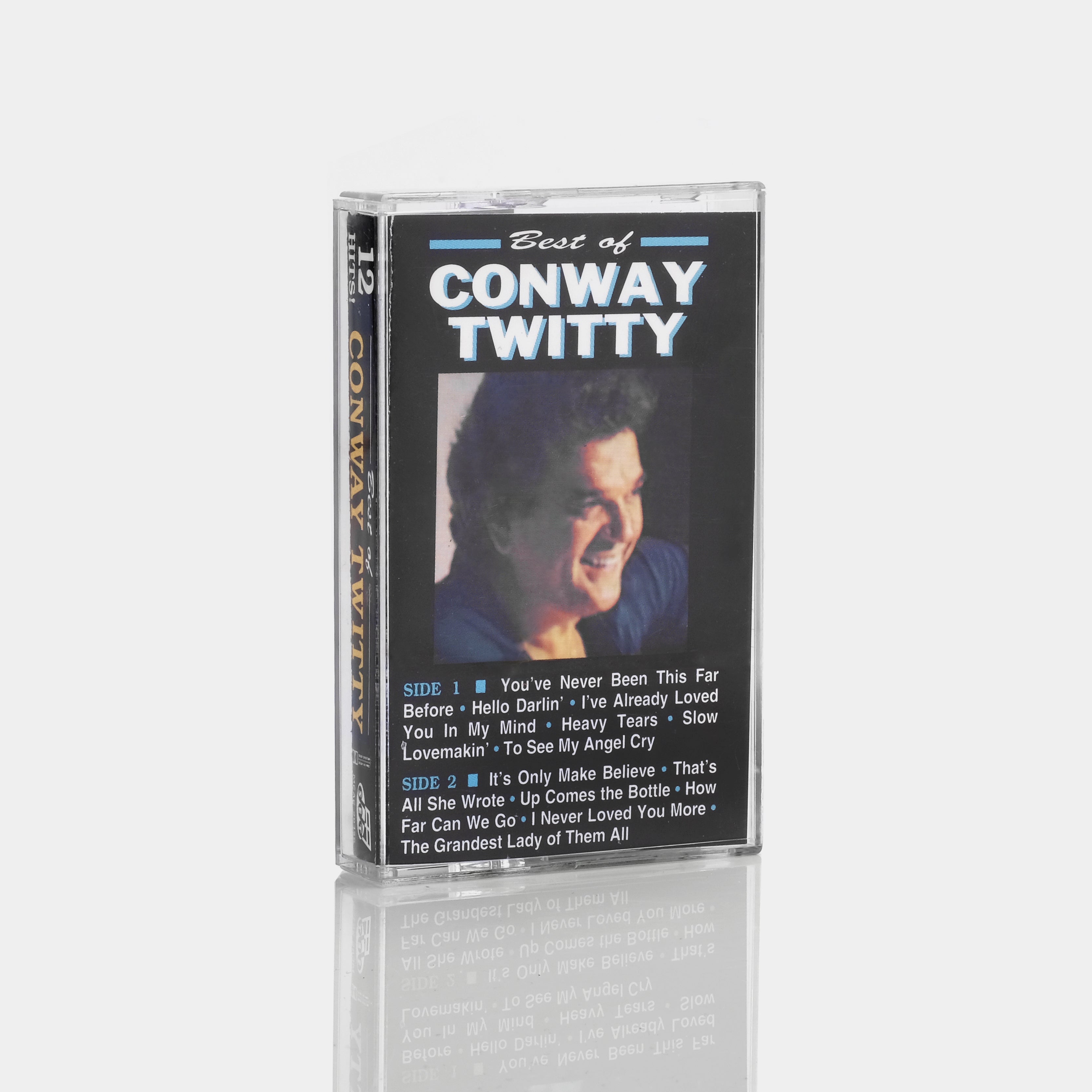 Conway Twitty 12 Hits! Best of Conway Twitty Cassette Tape - Vintage Country Music Collection for Car, Home & Retro Music Lovers