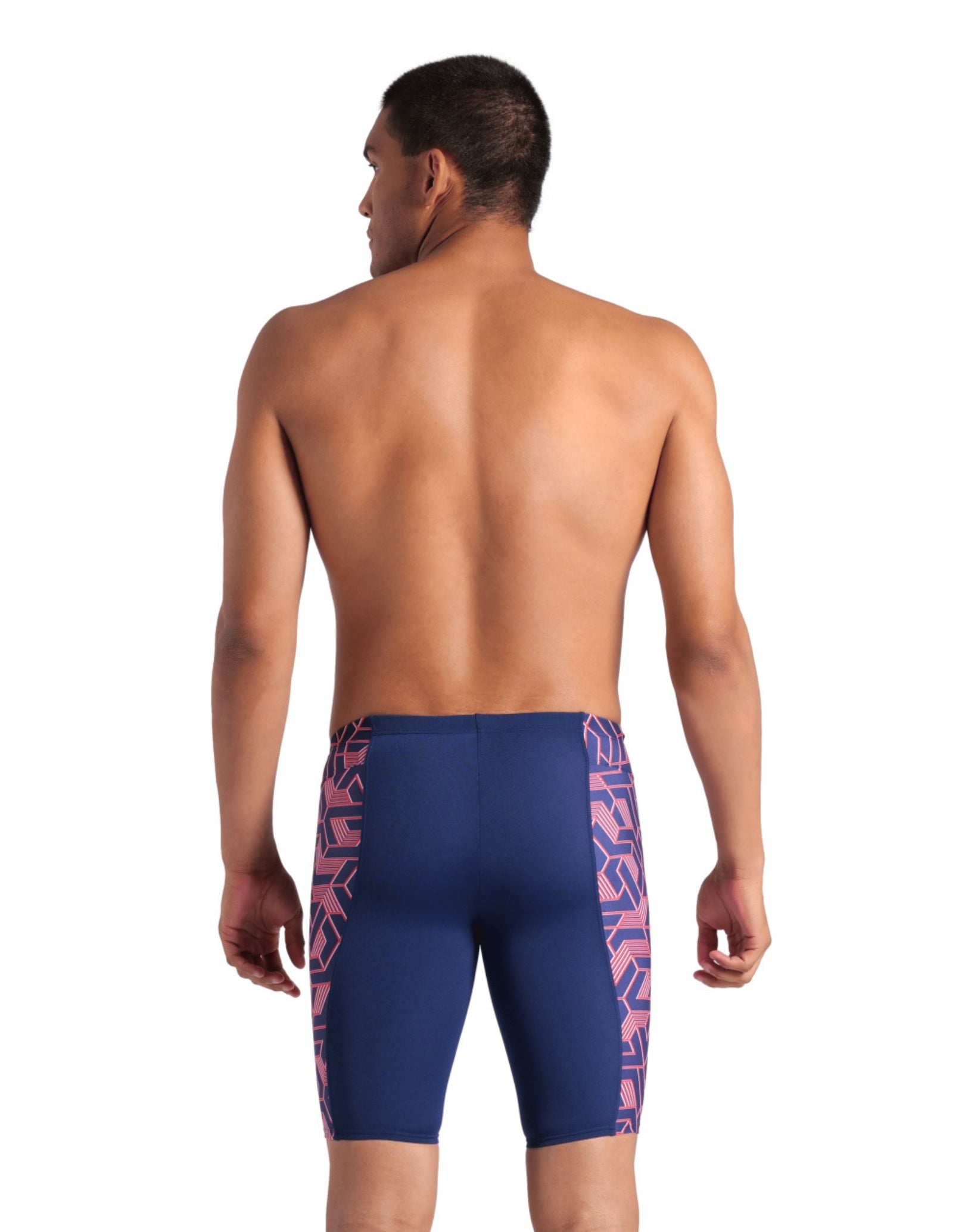 Escape Swim Jammer - Navy/Team Red - High-Performance Competitive Swimwear for Men - Perfect for Lap Swimming, Training & Triathlons