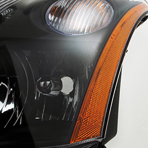 AKKON - Black Headlights & Tail Lights Replacement Set for 2007-2009 Nissan Sentra - Left & Right Pair - Enhance Night Visibility & Style (Perfect for Night Driving & Car Customization)
