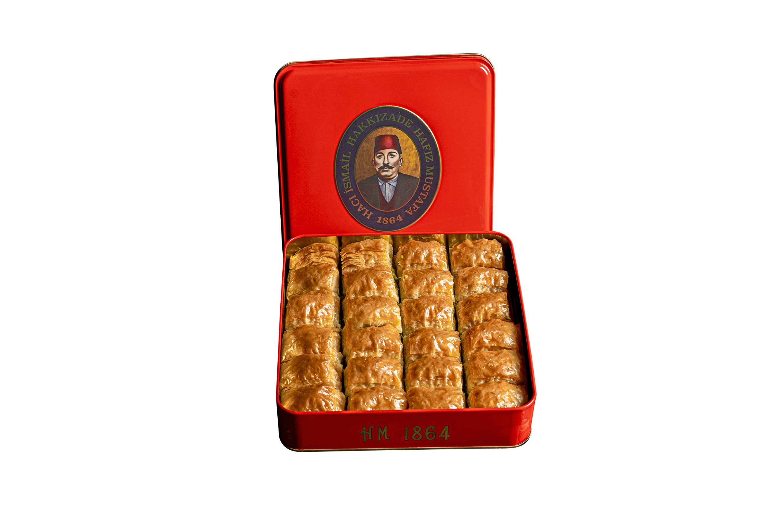 Premium Hafiz Mustafa 1864 Istanbul Baklava Pastry Gift Box - Authentic Turkish Baklava Dessert with Fresh Phyllo Dough, Pistachios, Hazelnuts & Walnuts - Perfect for Birthdays, Christmas Gifts, Dinner Parties & Holiday Treats