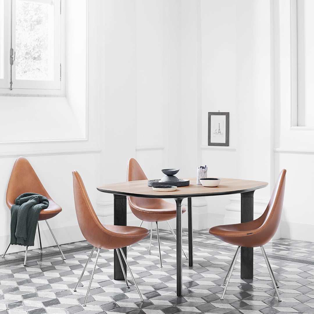 Stylish Drop Side Chair with Premium Leather Upholstery - Perfect for Dining Room, Office, or Living Room Seating