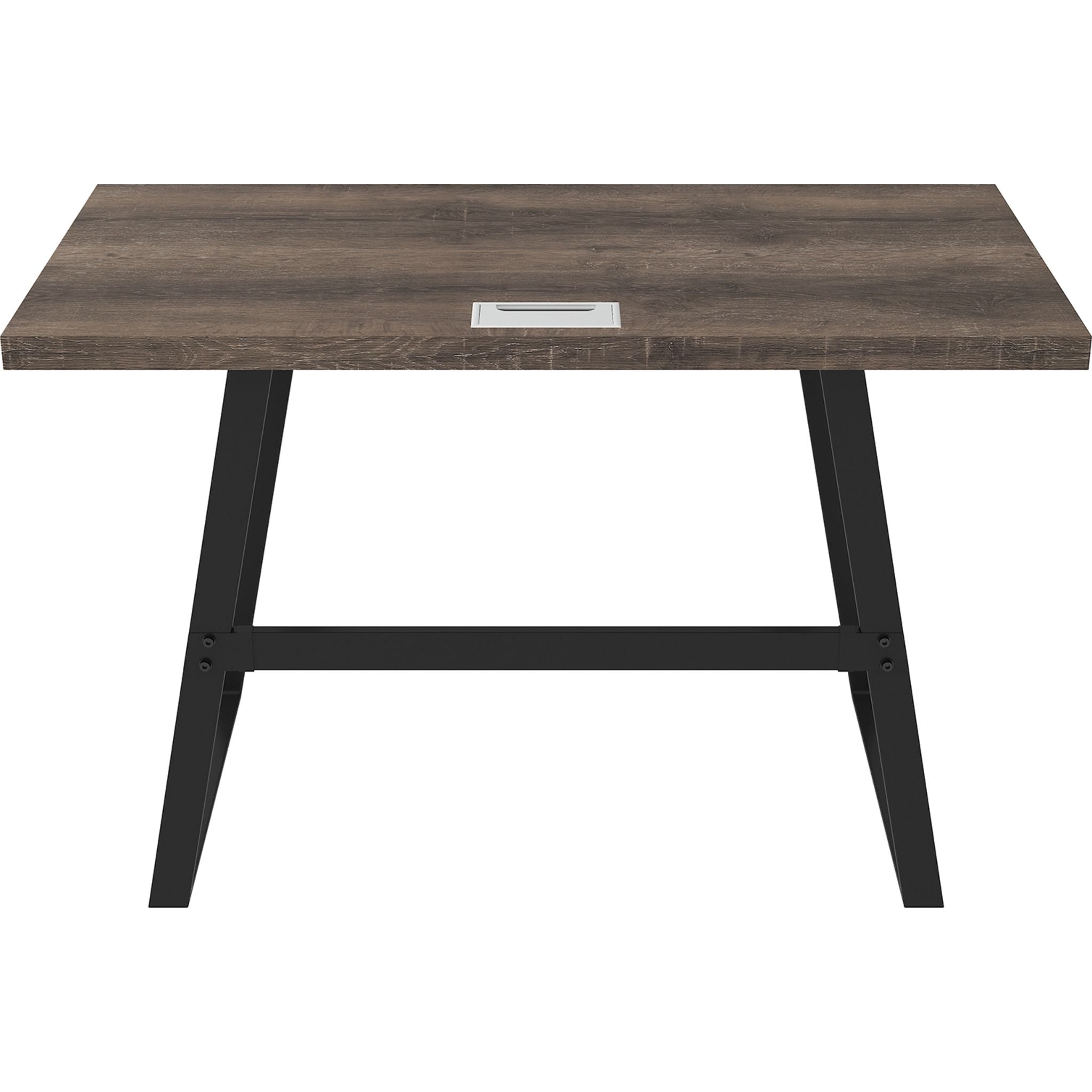 Arlenbry Modern Office Desk - Gray Computer Workstation with Sturdy Metal Frame | Perfect for Home Office, Study Room & Small Spaces