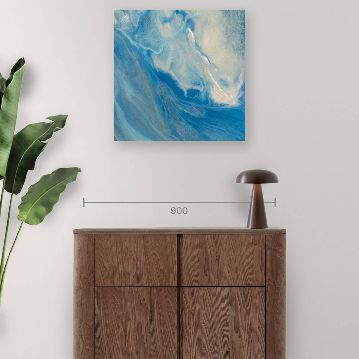 Wave Paintings Lucite Acrylic Wall Art - Ocean Themed Home Decor for Living Room, Bedroom & Office