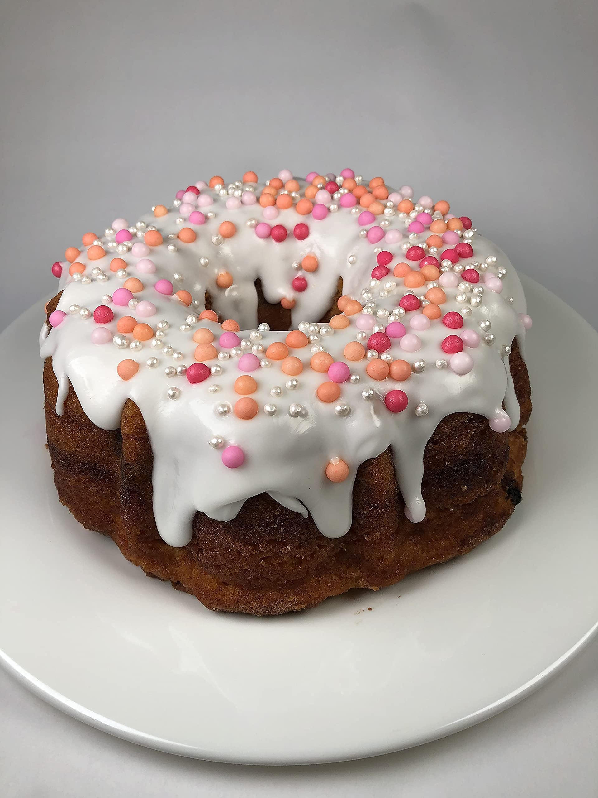 Vegan Pink Sugar Pearls - Egg Free, Dairy Free, Soy Free, Nut Free Sprinkles for Baking | Cake, Cookie & Cupcake Decorations | Bulk Candy Toppings for Desserts, Ice Cream & Party Treats