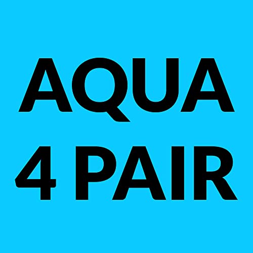 Aqua Blue (4 Pairs)