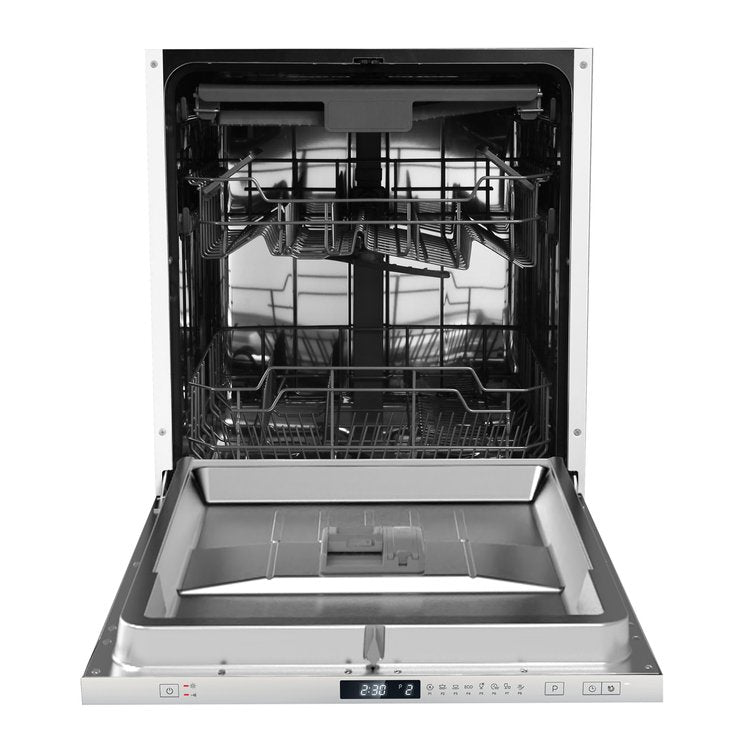 InAlto Fully Integrated Dishwasher DWI62CS - 24 Inch Built-In Dishwasher with 6 Wash Cycles, Energy Star Certified - Perfect for Kitchens, Apartments, and Small Spaces
