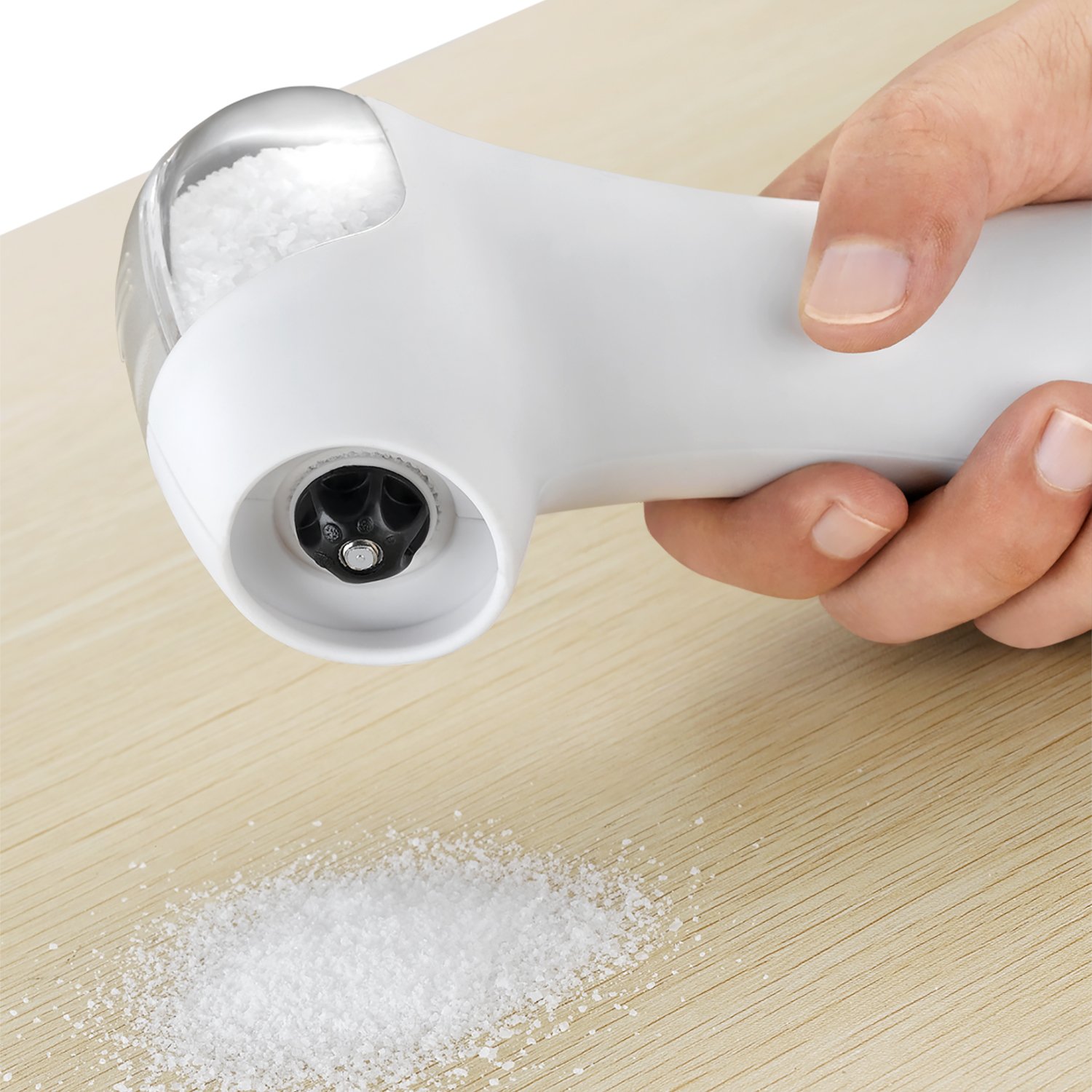 Ozeri Graviti Pro II Electric Salt and Pepper Grinder Set - BPA-Free Automatic Spice Mill with One-Touch Operation - Perfect for Kitchen, Dining Table, and Outdoor Cooking