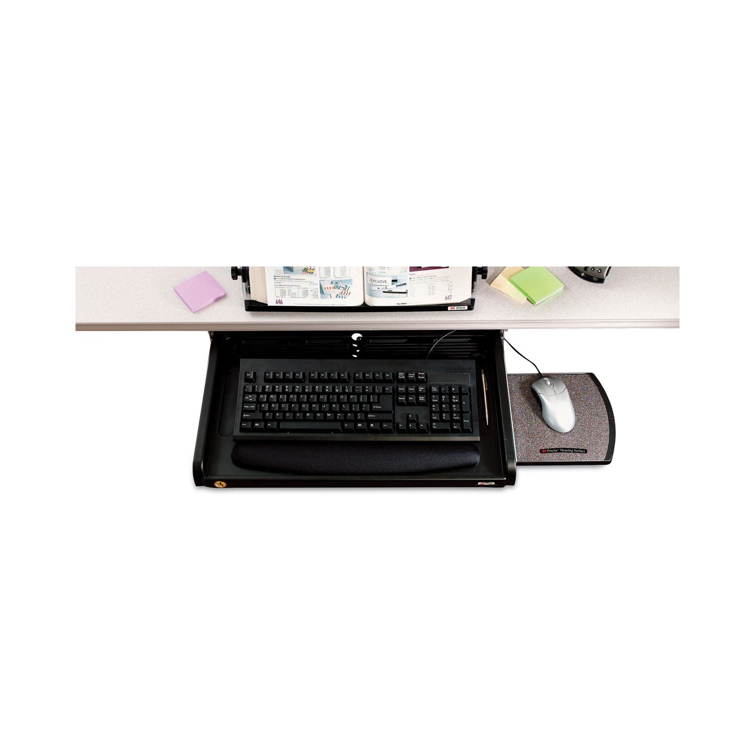 3M™ Under Desk Keyboard Tray - Black, 23
