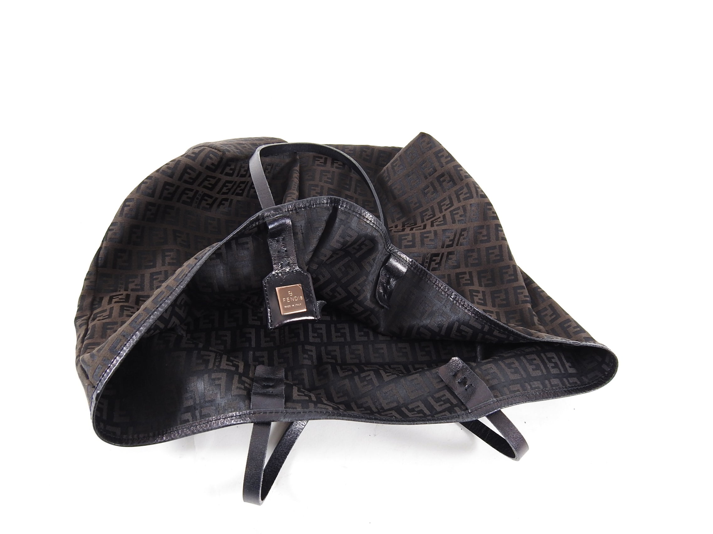 Fendi Zucca Jacquard Large Floppy Tote Bag in Brown - Stylish Designer Handbag for Women, Perfect for Work, Travel & Everyday Use