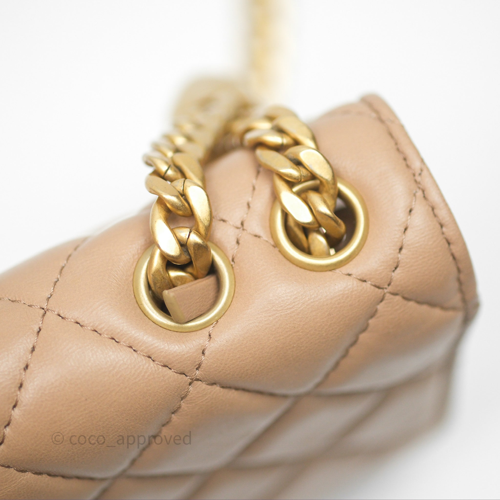 Chanel Quilted Lambskin Wallet on Chain WOC with Adjustable Strap - Beige Crossbody Bag for Women | Perfect for Parties, Date Nights & Everyday Use