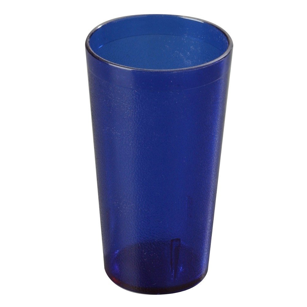 Carlisle 522047 20 oz Royal Blue Stackable Plastic Tumblers - Bulk Case of 72 - Perfect for Restaurants, Cafes, and Catering Services