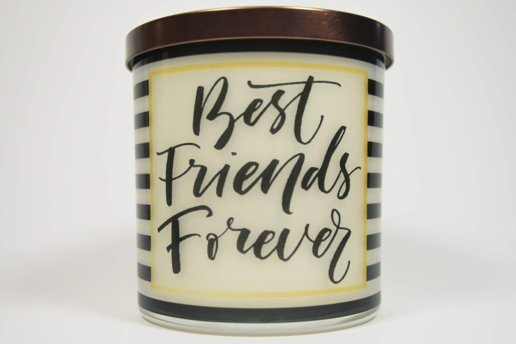 Best Friends Forever Scented Soy Candle - 12oz Natural Handmade Gift Candle with Custom Message | Personalized Home Decor, Relaxation & Romantic Gifts for Women