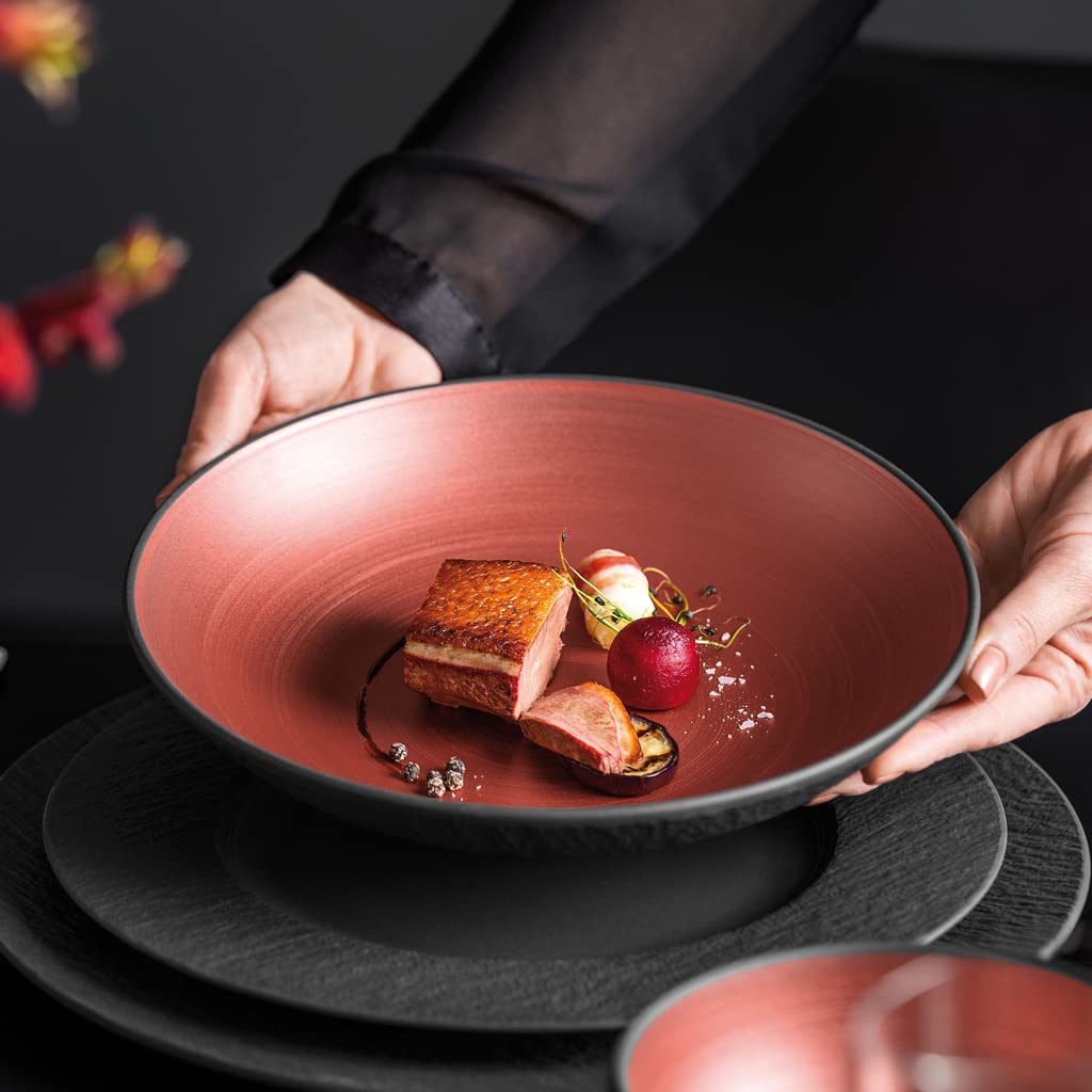 Premium Villeroy & Boch Manufacture Rock Glow Flat Bowl - 9.25