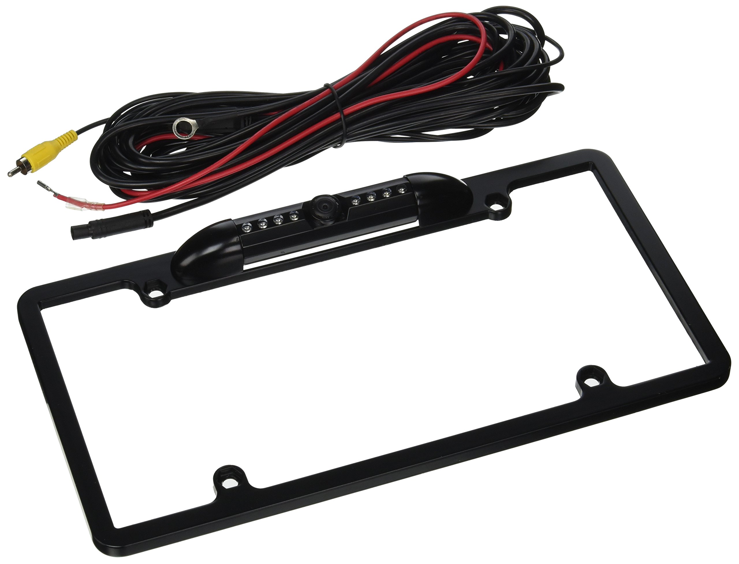 Edge 98202 HD 1080P Waterproof Backup Camera - Universal License Plate Mount Rear View Camera for Trucks, SUVs, RVs - Easy Installation & Night Vision (Perfect for Parking, Towing & Reversing Safety)