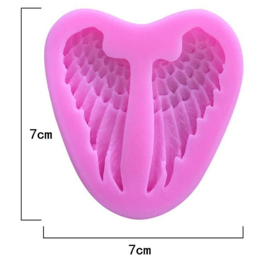 Angel Wings Silicone Mold for Baking - Chocolate, Cake, Jelly, Ice & Fondant - Reusable DIY Baking Accessories - Perfect for Birthday Cakes, Cupcakes, Wedding Desserts & Home Kitchen Decor