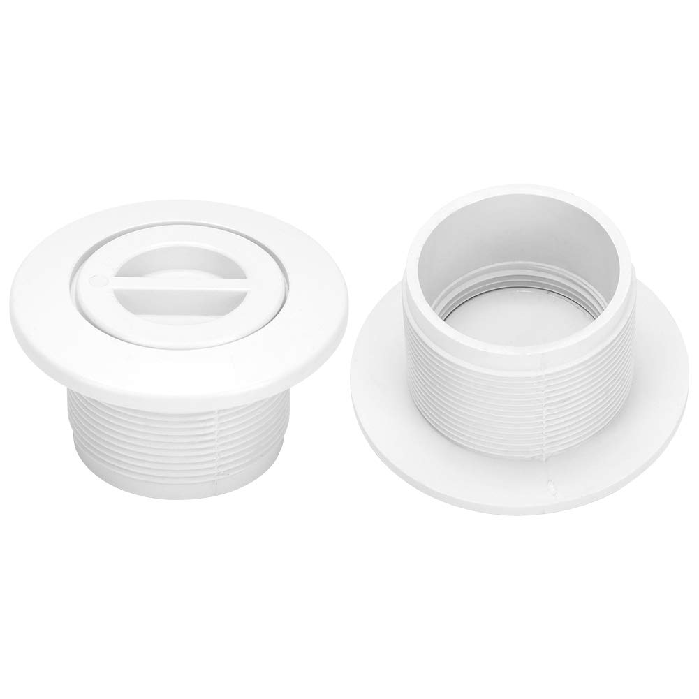 2in Swimming Pool Suction Outlet Vacuum Fittings - Rotating Vacuum Lock Safety Wall Fitting Replacement for Pool Water Treatment Equipment | Durable Accessories for In-Ground & Above Ground Pools