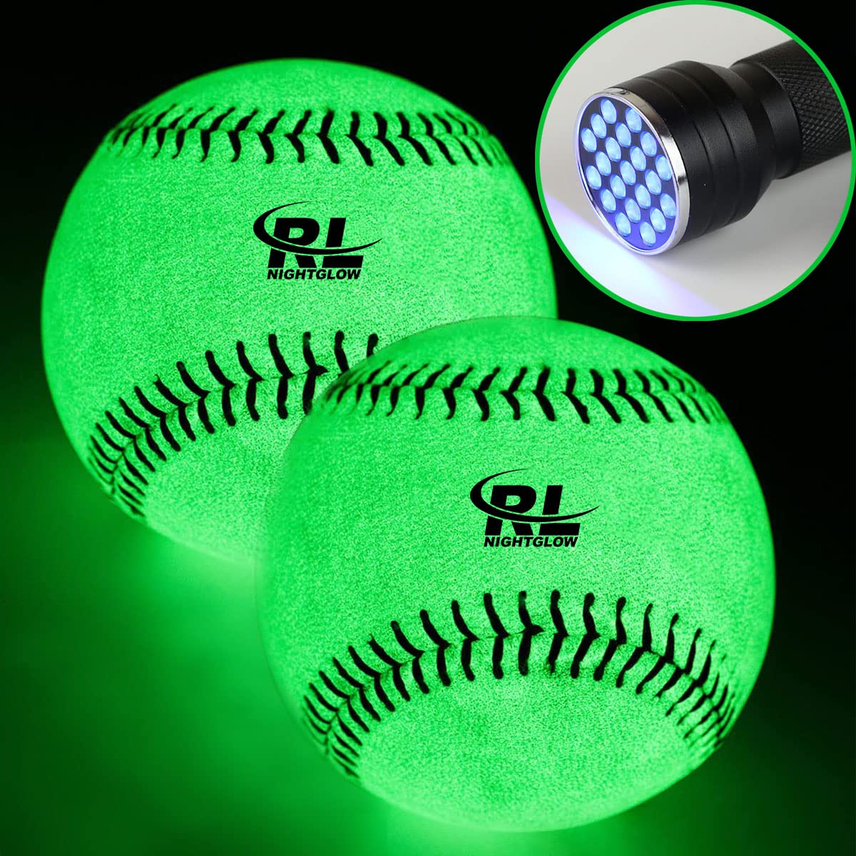 Glow in The Dark Baseball for Night Games - Light Up Baseball for Kids, Adults & Fans - Perfect for Backyard Play, Training & Gifts