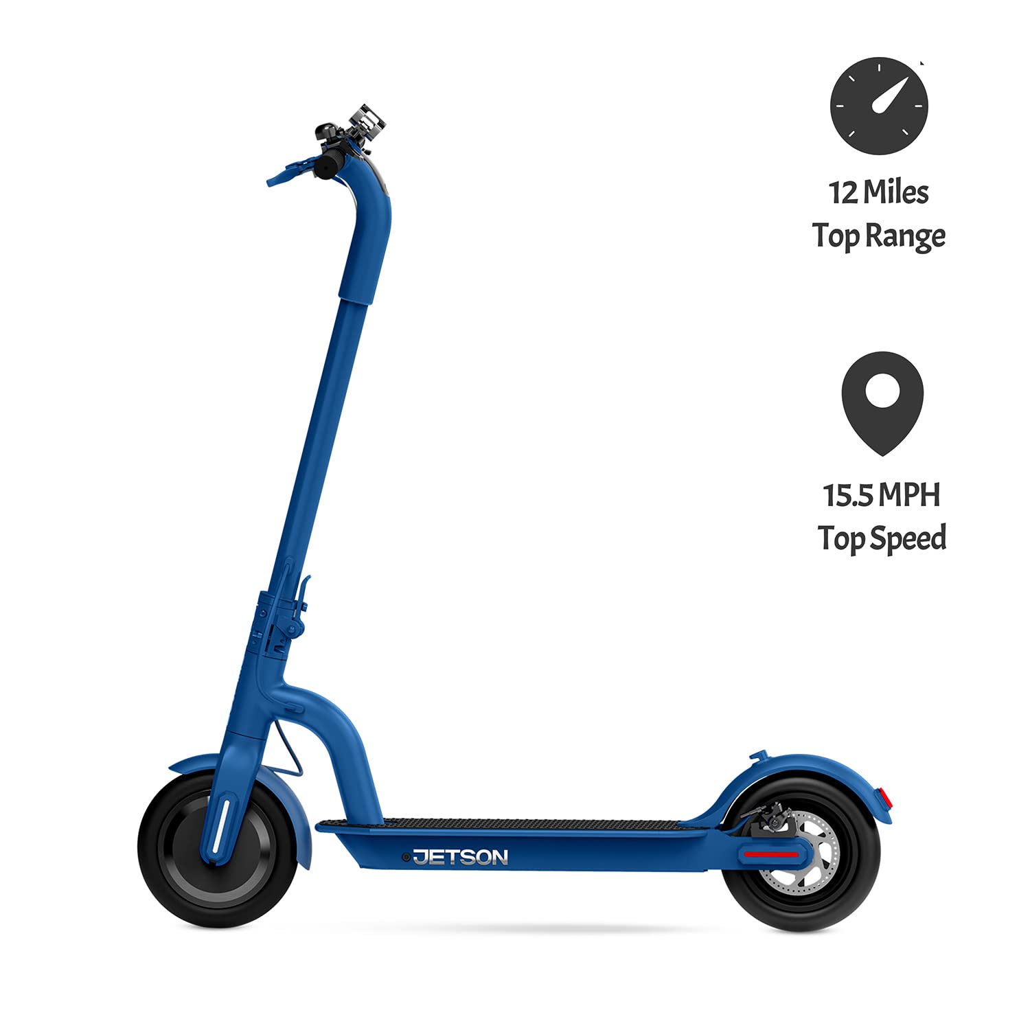 Jetson Eris Foldable Electric Scooter for Adults - 15MPH, 12 Mile Range, LCD Display & Phone Mount | Commuter, Campus, Urban Transportation