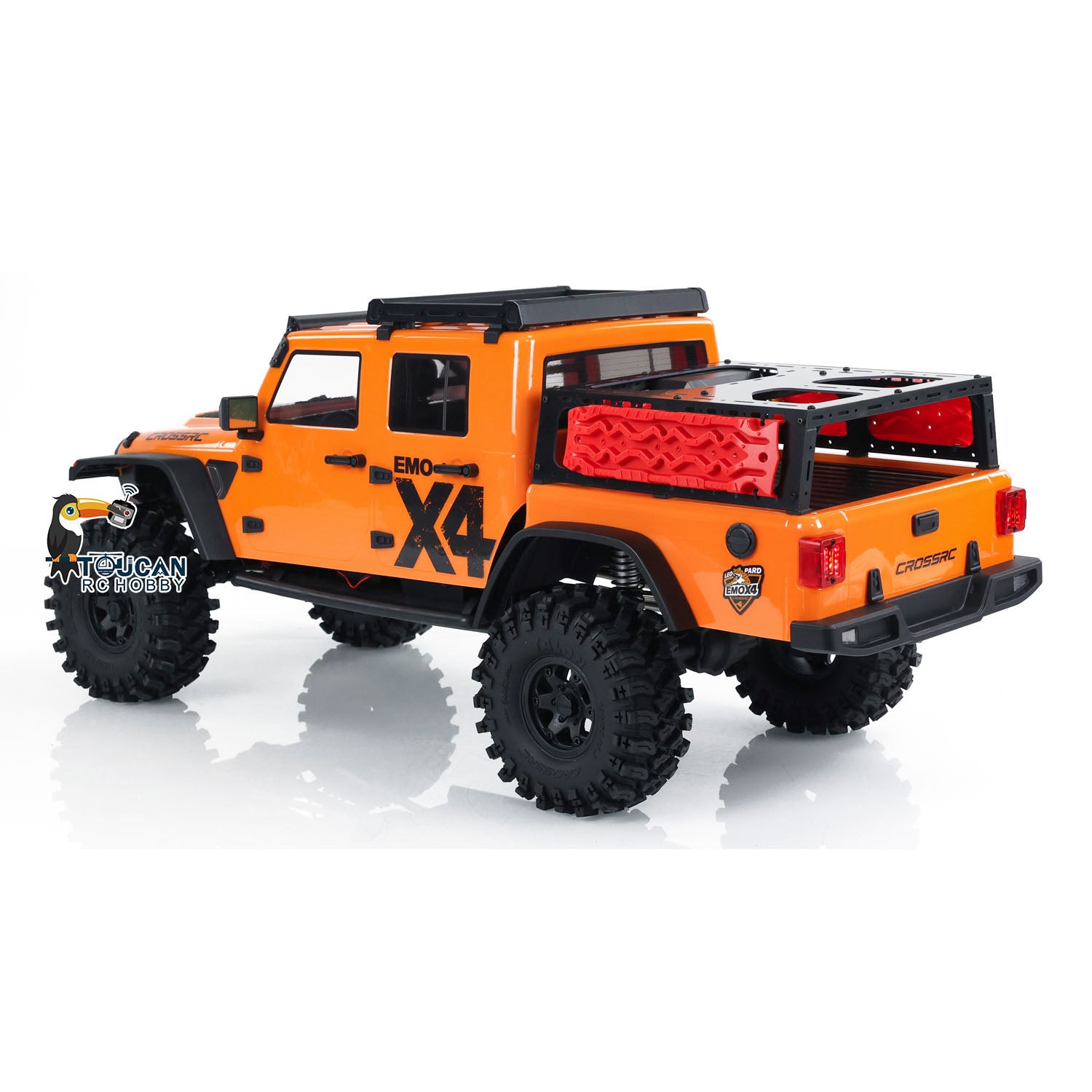CrossRC EMO X4 1/8 Scale 4WD RC Crawler Truck - 436mm Wheelbase, Brushed Motor, Differential Lock, ESC - Off-Road Rock Crawling & Trail Adventures (US Stock)