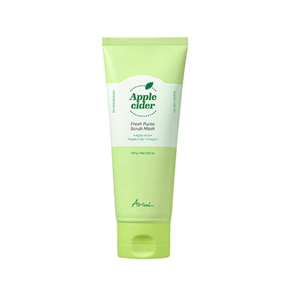 Ariul Apple Cider Vinegar Fresh Puree Scrub Mask 100g - Exfoliating & Brightening Facial Treatment for Glowing Skin | Perfect for Acne-Prone & Dull Skin Care Routine