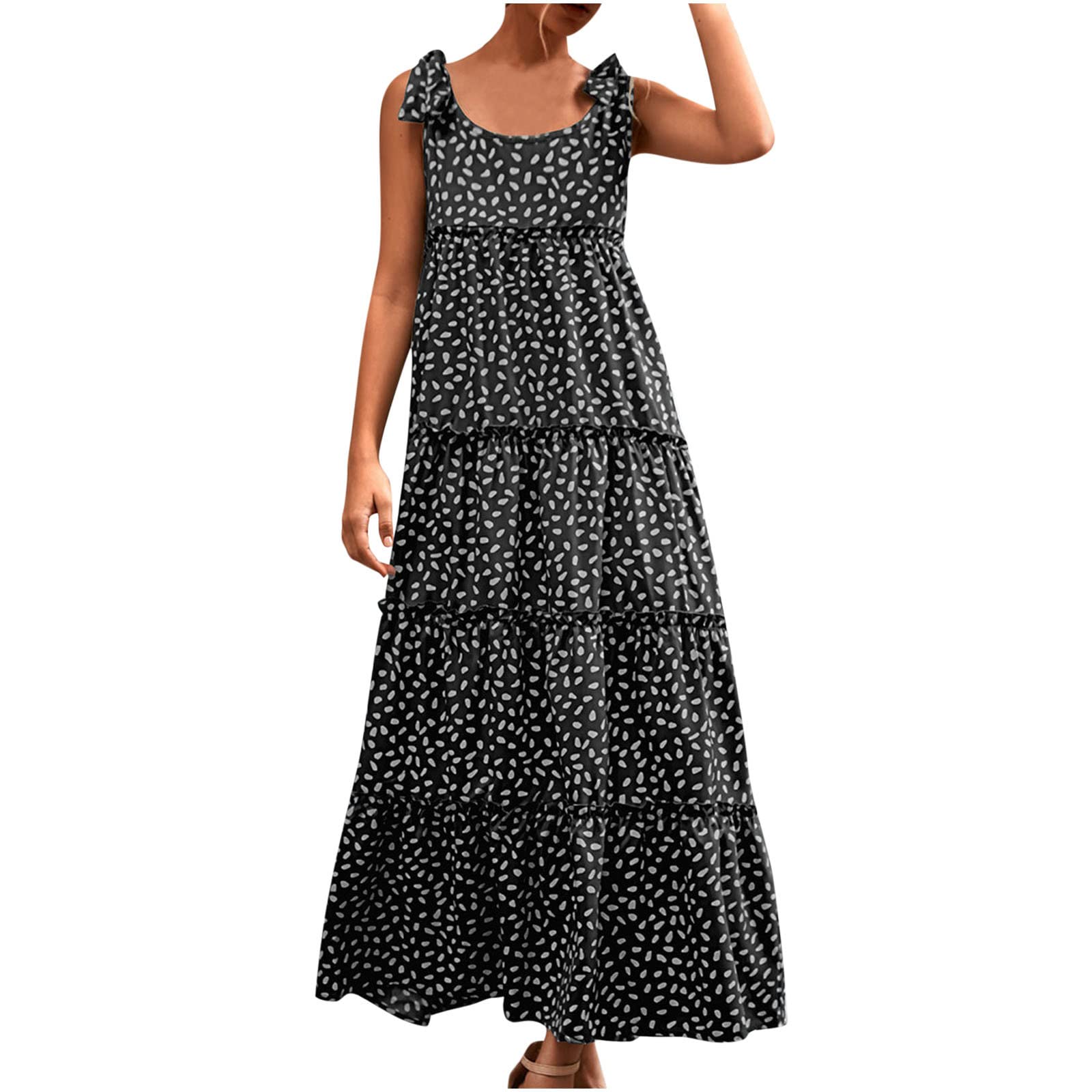 Stylish Aihimol Women's Summer Casual Sleeveless Round Neck Bandage Dress - Perfect for Beach Vacations, Pool Parties & Summer Outings