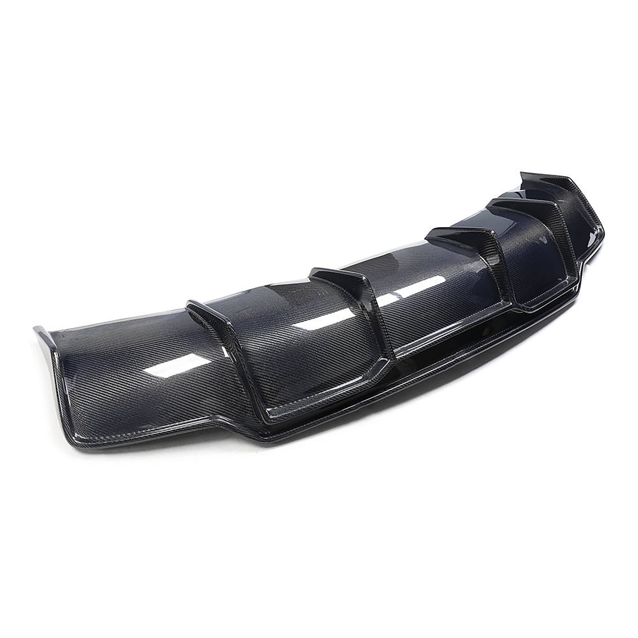 Premium Real Carbon Fiber V-Style Rear Diffuser for Tesla Model 3 (2017-2023) - Enhance Aerodynamics & Sporty Look for Street Racing & Car Shows
