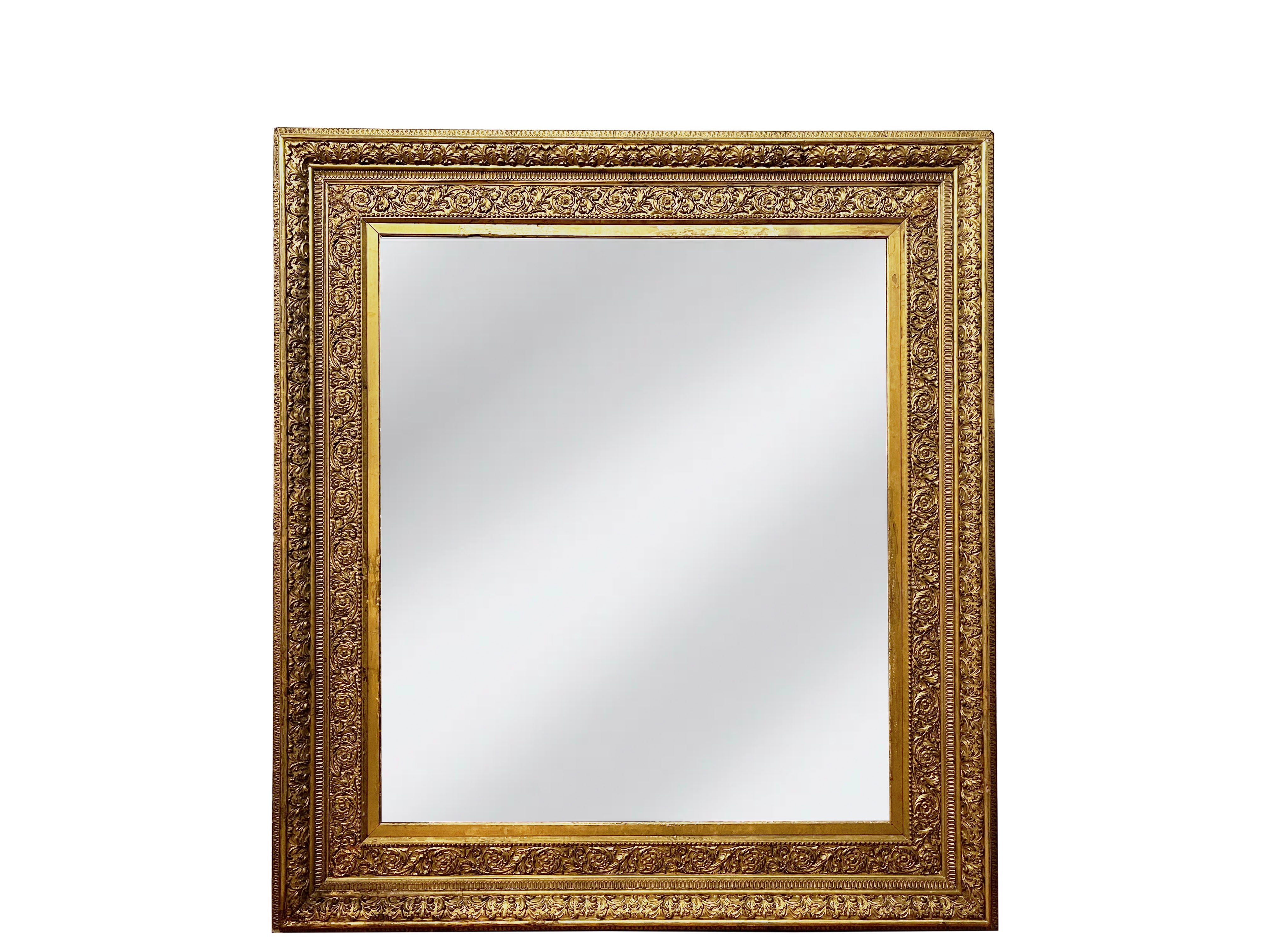 Italian Gold Gilt Mirror - Extra Large Floor Mirror for Living Room, Bedroom & Entryway Decor | Vintage Style Wall Mirror for Home Decoration
