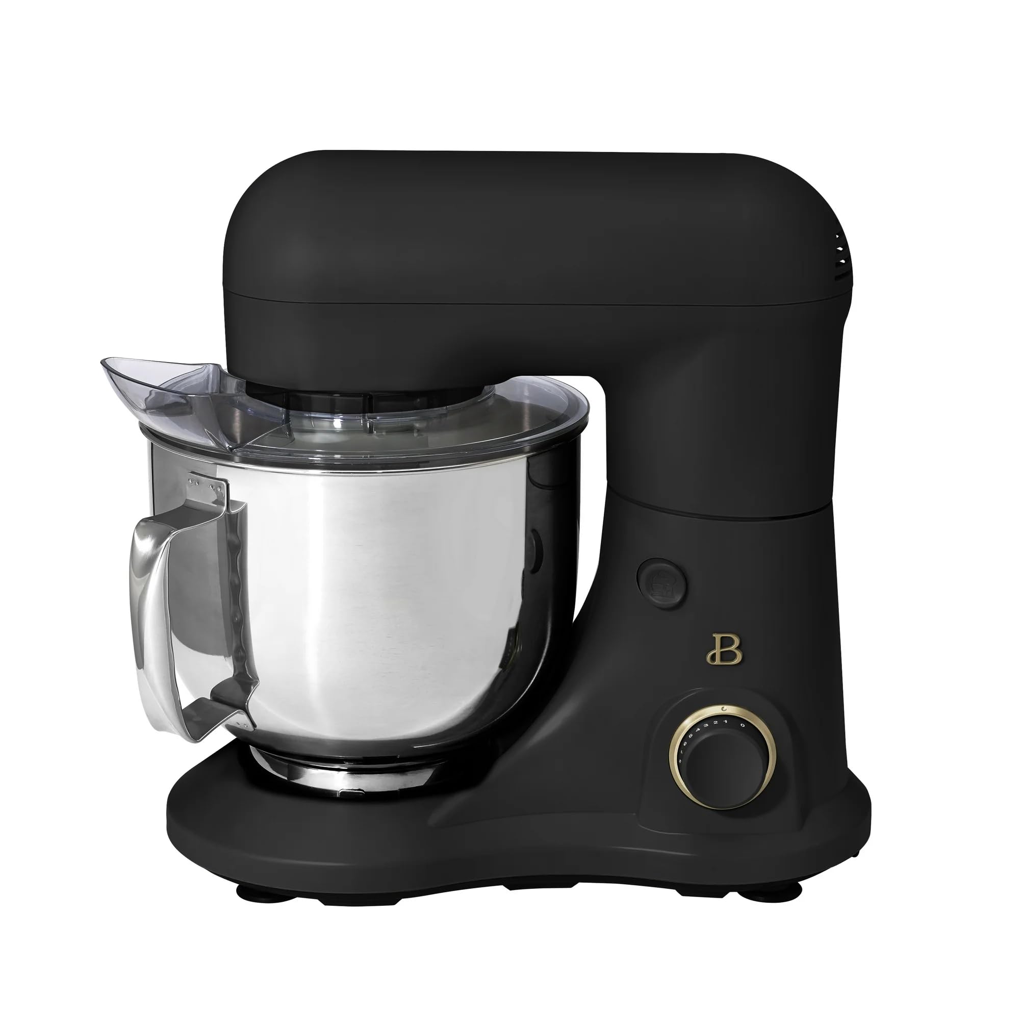 **Drew Barrymore 5.3 Qt Stand Mixer with Tilt-Head – Lightweight, Powerful 300W Motor, 12 Speed Settings – Includes Beater, Whisk, Dough Hook & Splash Guard – Perfect for Baking Cakes, Cookies & Bread (Black Sesame)**
