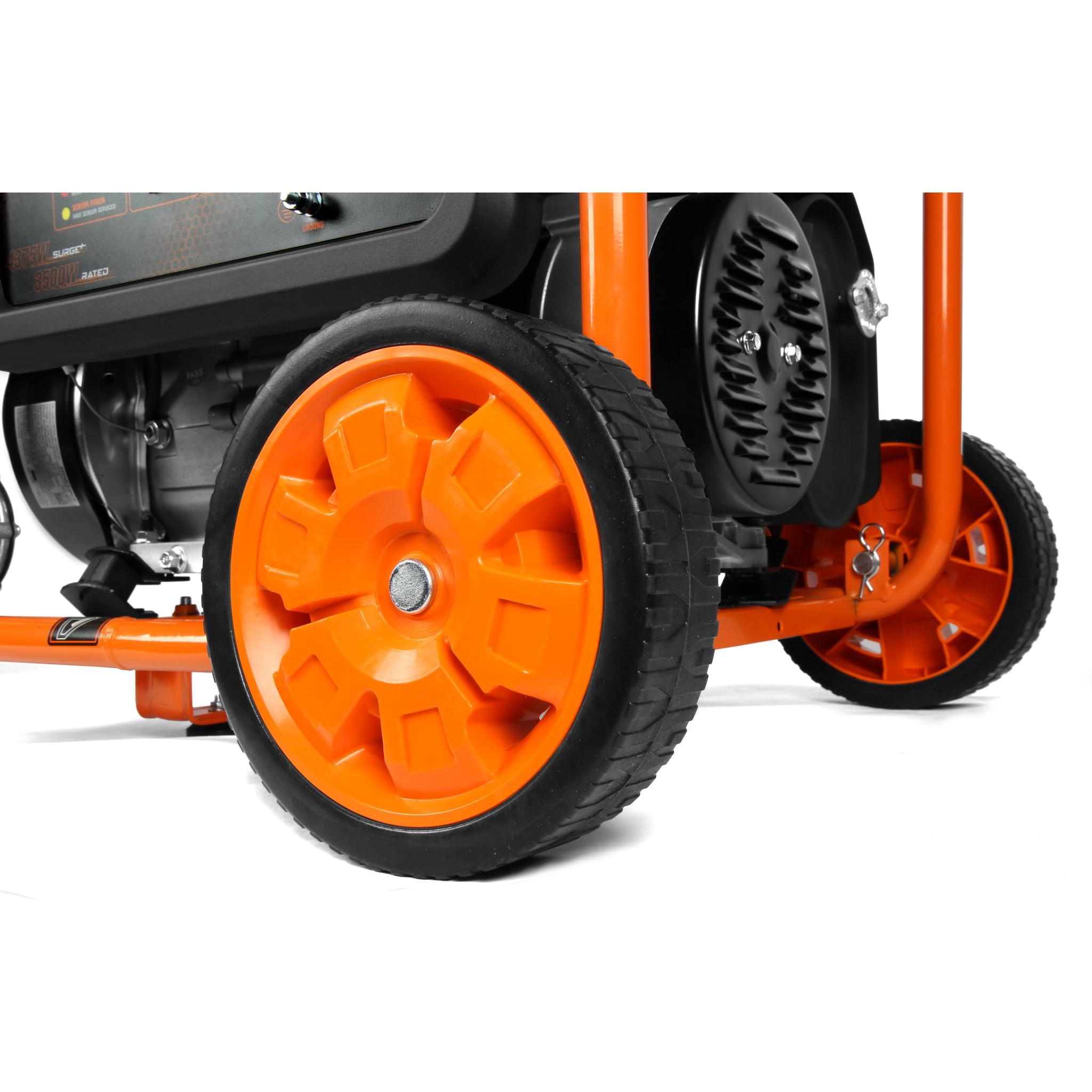 WEN DF430X 4375W Dual Fuel Portable Generator with Wheel Kit & CO Sensor - Perfect for Camping, Home Backup Power & Outdoor Events