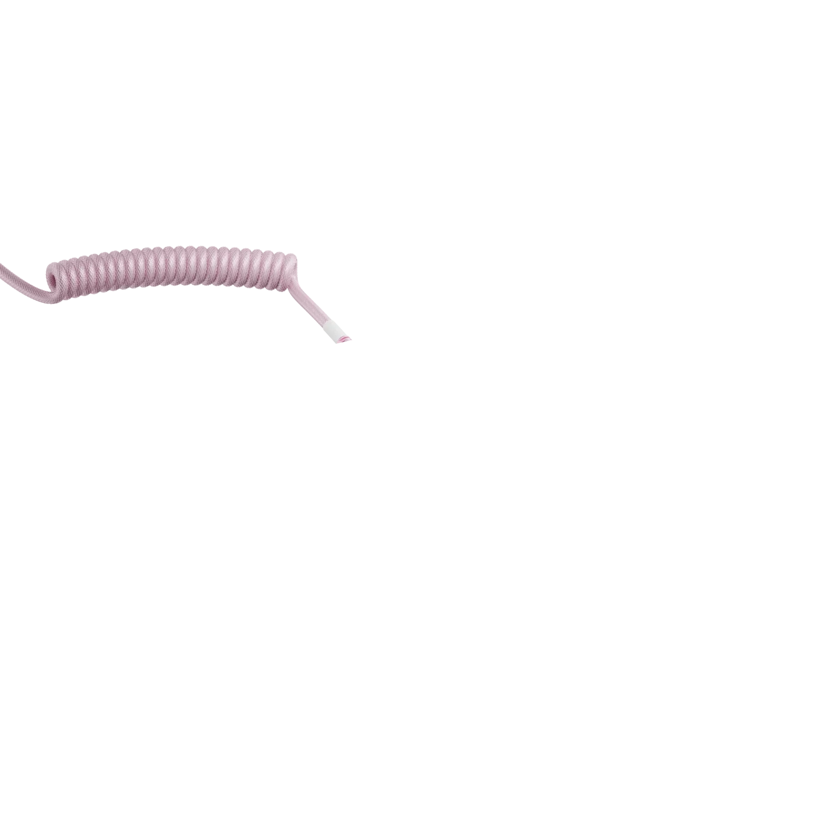 Glorious Coiled Cable Pixel Pink - Premium Braided USB Cable for Gaming, Mechanical Keyboards & Office Use