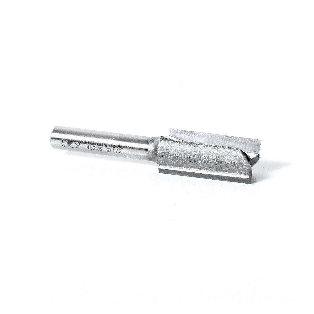 Amana 45226 1/4 Inch Shank 2 Flute Straight Plunge Cutting Router Bit for Woodworking & DIY Projects | Perfect for Cabinets, Furniture & Decorative Edges