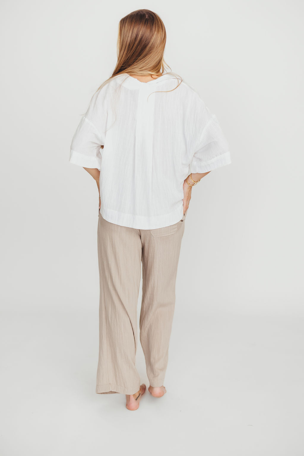 Best Nora Pants in Khaki - Comfortable Women's Casual Trousers for Work, Travel & Everyday Wear