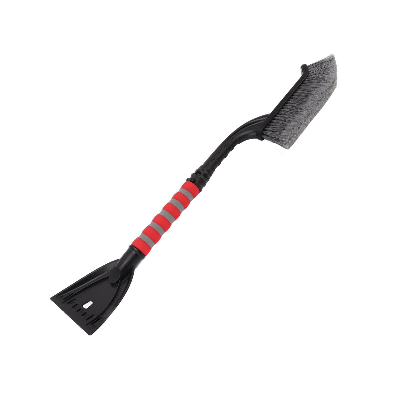 Snow Brush & Ice Scraper for Cars - Cold Resistant (Gray/Red) for Winter Driving